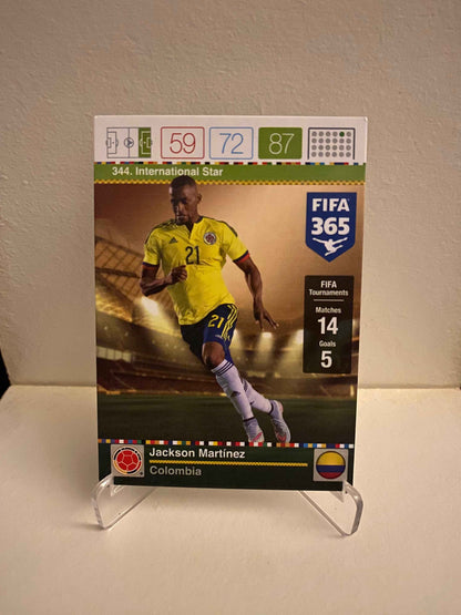 Fodbold kort Panini Adrenalyn XL FIFA 365 2015/2016 - Colombia Jackson Martinez - Pokedexet