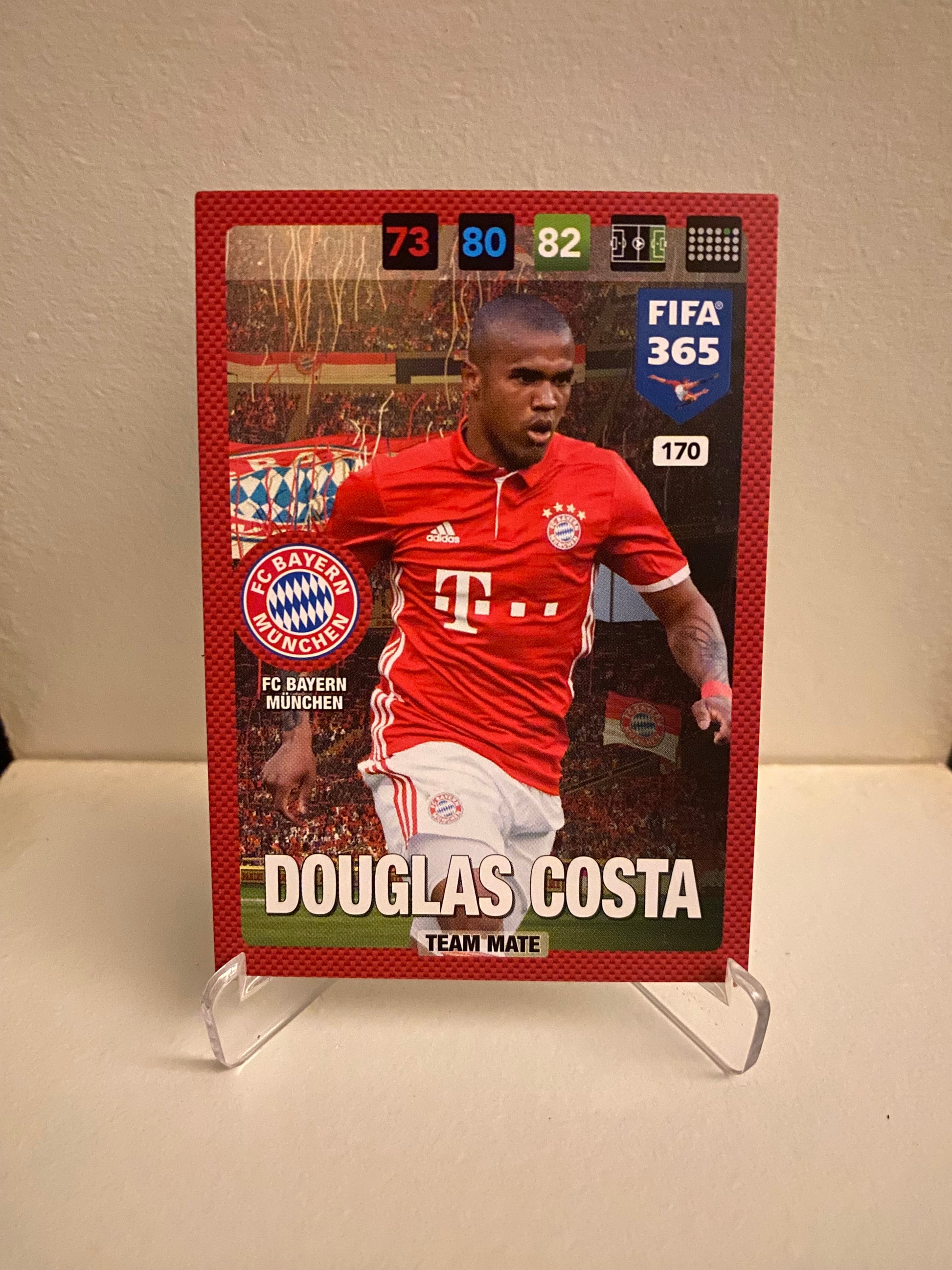 Fodbold kort Panini Adrenalyn XL FIFA 365 2017 - Bayern München Douglas Costa - Pokedexet