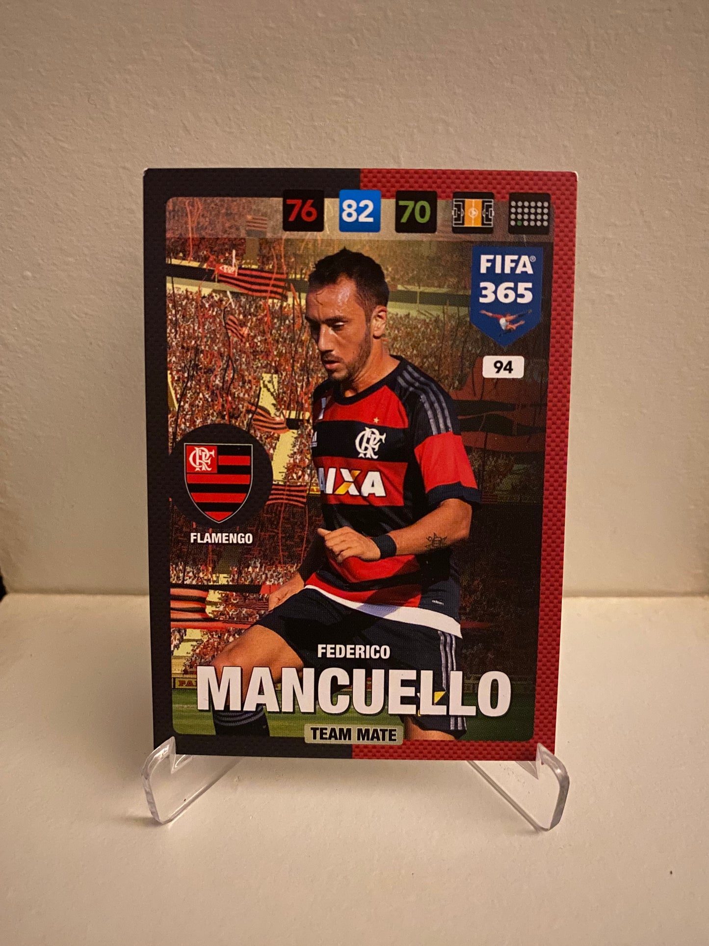 Fodbold kort Panini Adrenalyn XL FIFA 365 2017 - Flamengo Federico Mancuello - Pokedexet