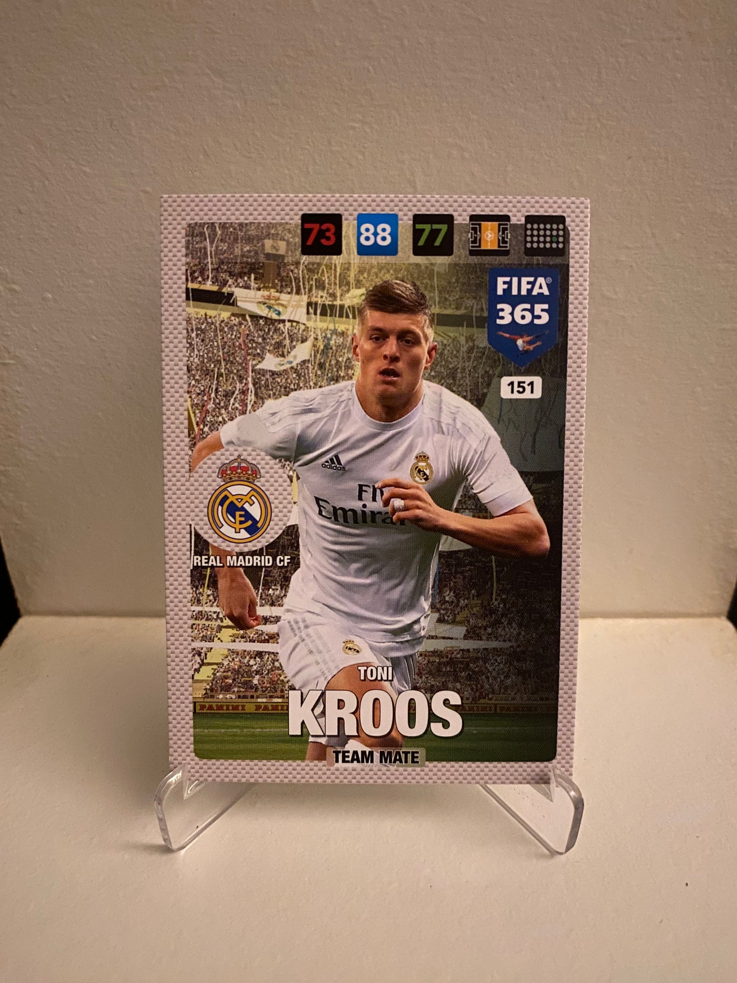 Fodbold kort Panini Adrenalyn XL FIFA 365 2017 - Real Madrid Toni Kroos - Pokedexet