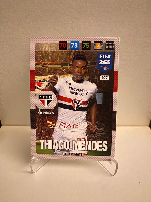 Fodbold kort Panini Adrenalyn XL FIFA 365 2017 - Sao Paulo Thiago Mendes - Pokedexet