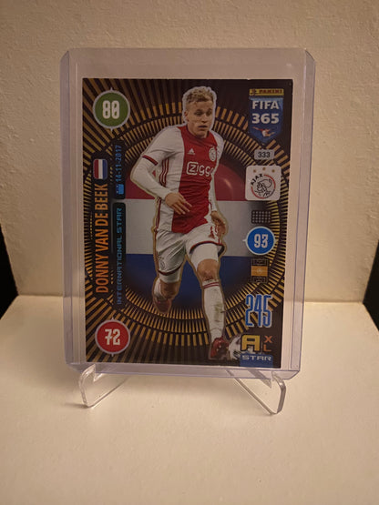 Fodbold kort Panini Adrenalyn XL FIFA 365 2021 - Ajax Donny Van De Beek Holofoil - Pokedexet