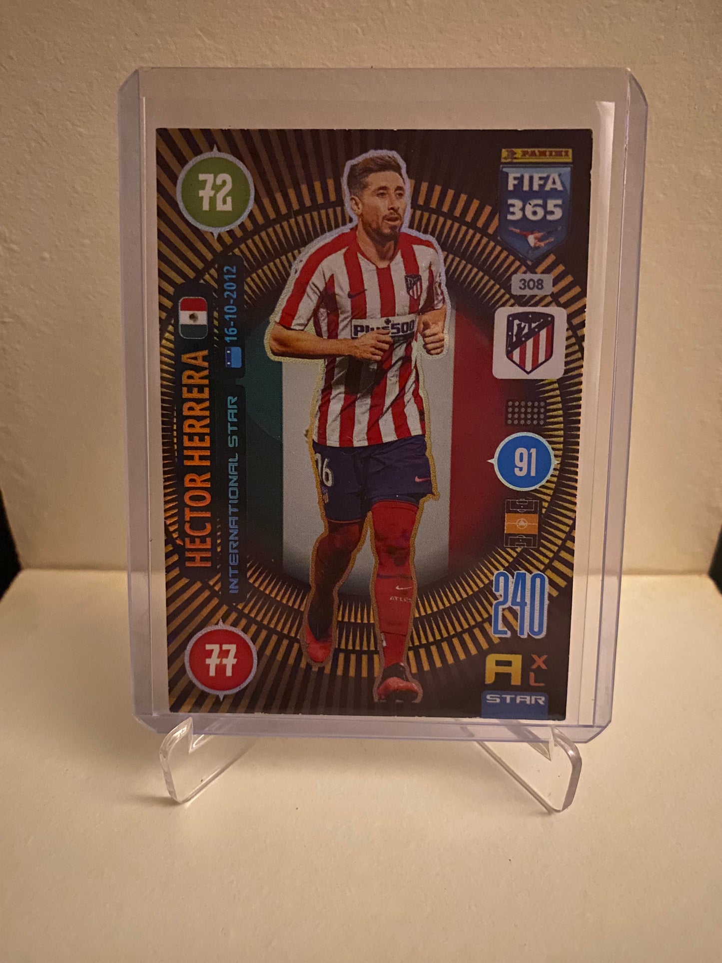 Panini Adrenalyn XL FIFA 365 2021 - Atletico Madrid Hector Herrera Holofoil - Pokedexet
