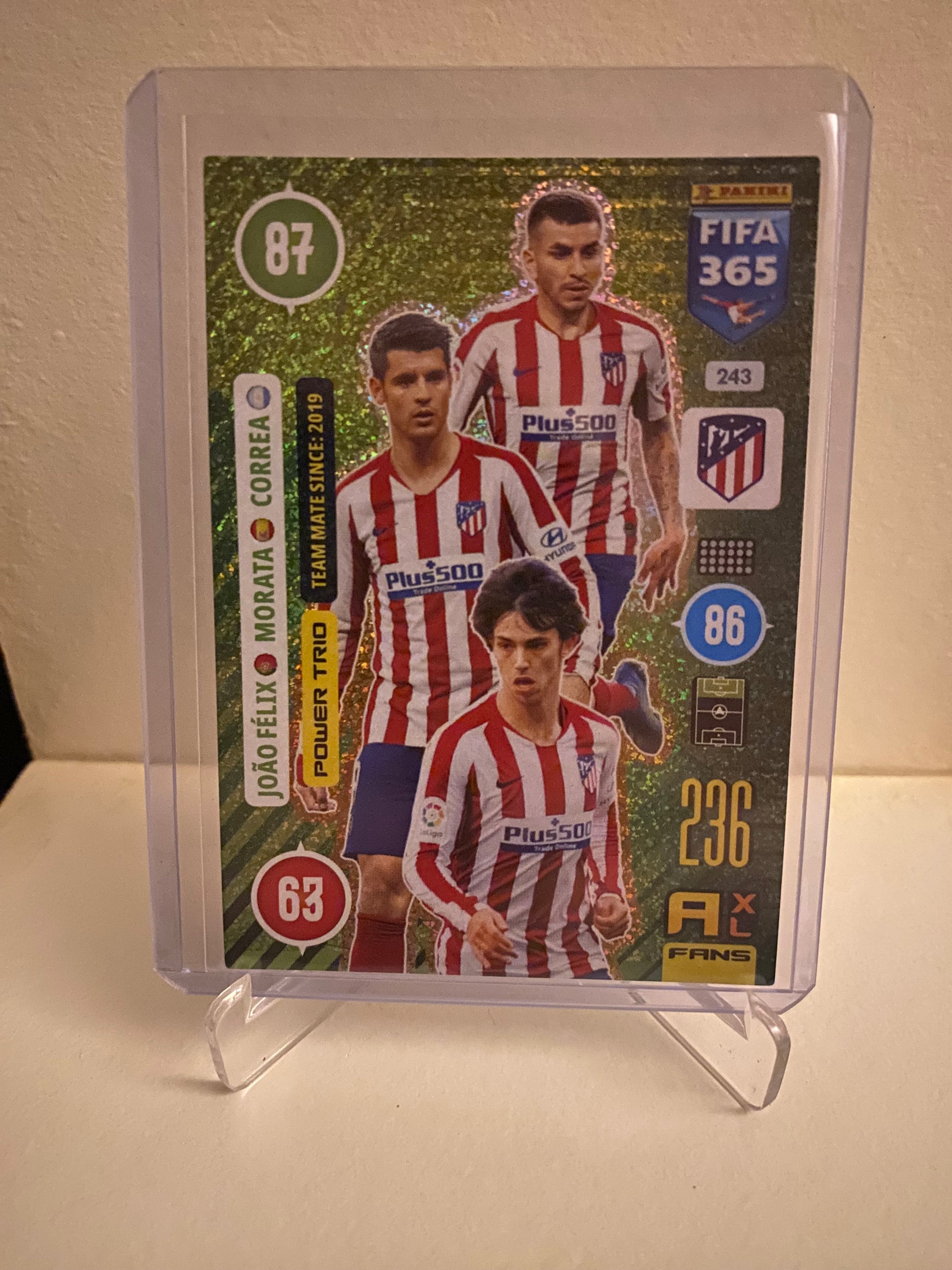 Panini Adrenalyn XL FIFA 365 2021 - Atletico Madrid Joao Felix/Morata/Correa Holofoil - Pokedexet