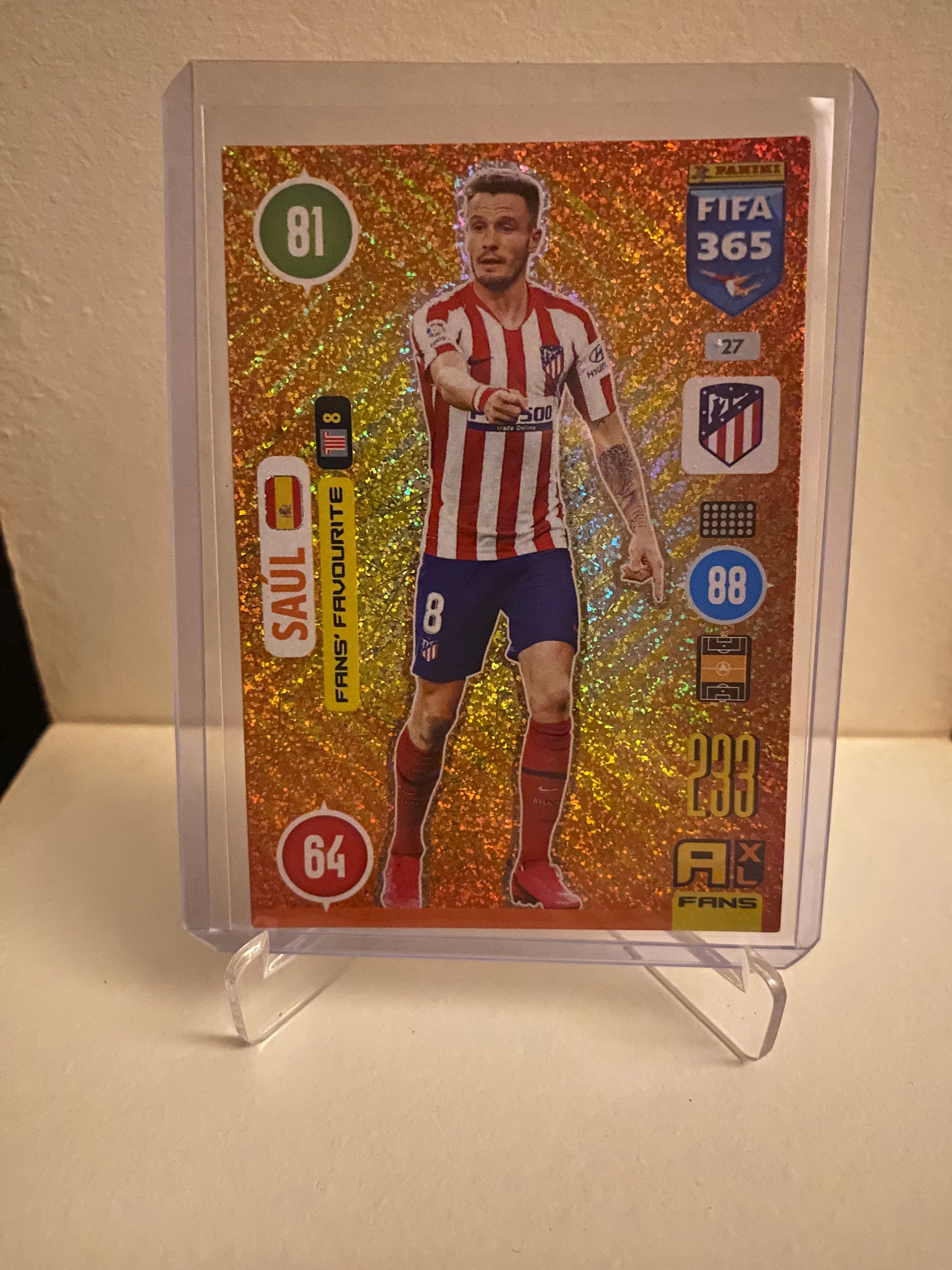 Panini Adrenalyn XL FIFA 365 2021 - Atletico Madrid Saul Holofoil - Pokedexet