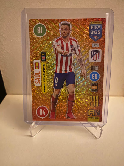 Panini Adrenalyn XL FIFA 365 2021 - Atletico Madrid Saul Holofoil - Pokedexet
