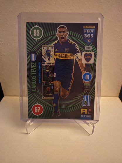 Fodbold kort Panini Adrenalyn XL FIFA 365 2021 - Boca Juniors Carlos Tevez Holofoil - Pokedexet