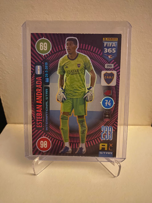 Panini Adrenalyn XL FIFA 365 2021 Boca Juniors Esteban Andrada Holofoil
