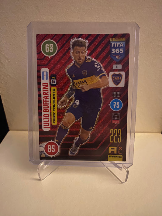 Panini Adrenalyn XL FIFA 365 2021 Boca Juniors Julio Buffarini Holofoil