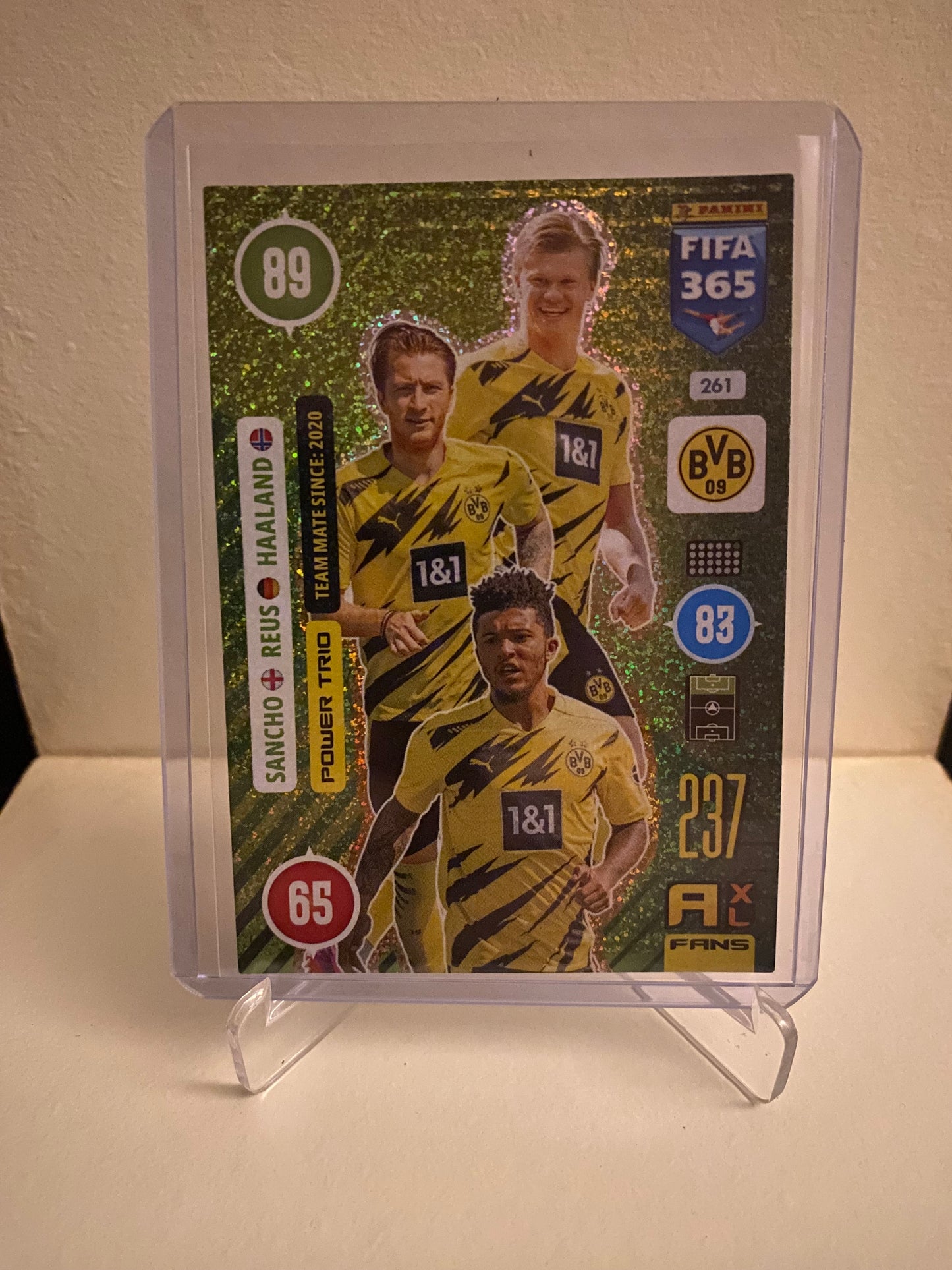 Panini Adrenalyn XL FIFA 365 2021 - Borussia Dortmund Sancho/Reus/Haaland Holofoil - Pokedexet
