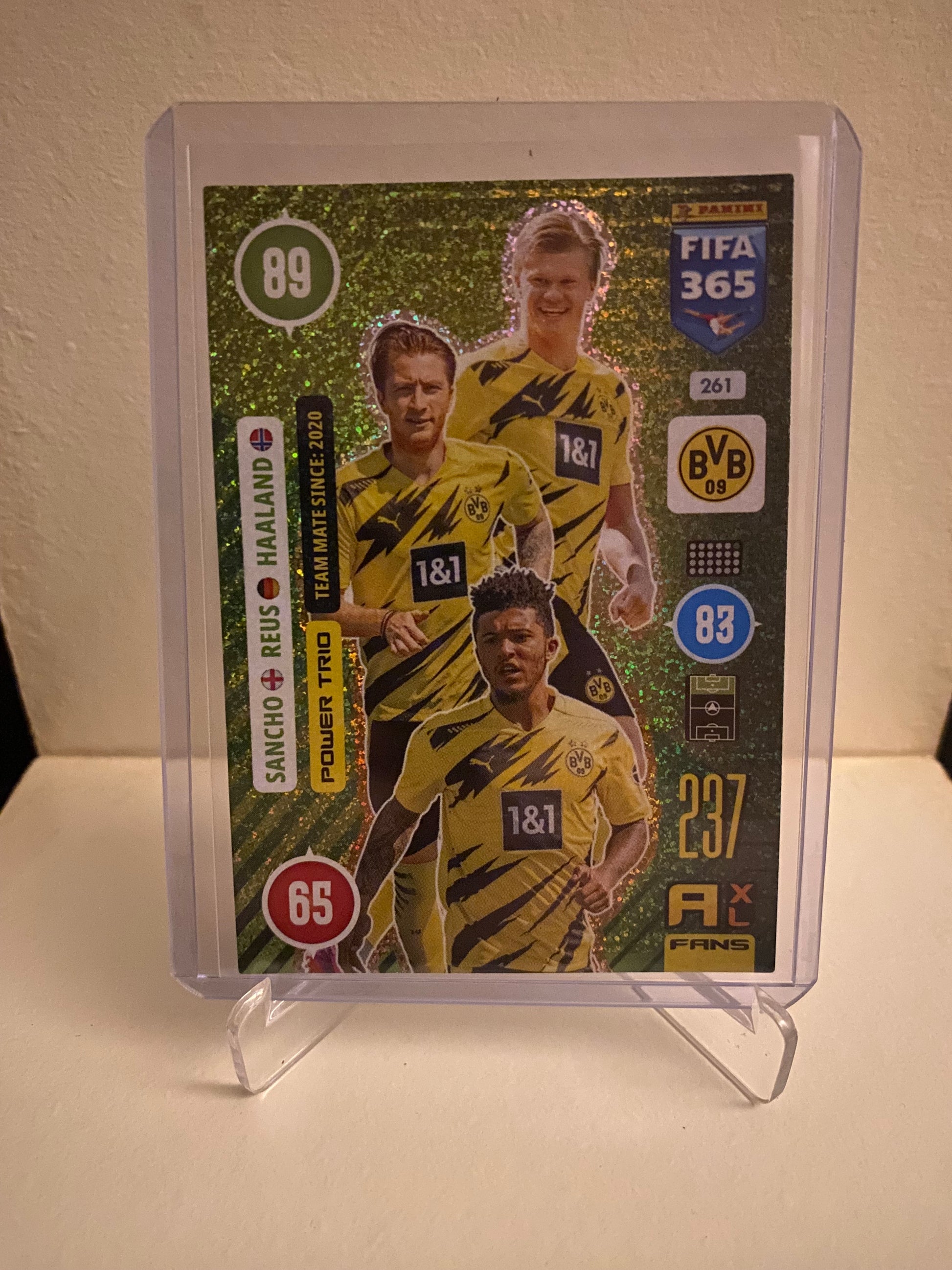 Panini Adrenalyn XL FIFA 365 2021 - Borussia Dortmund Sancho/Reus/Haaland Holofoil - Pokedexet