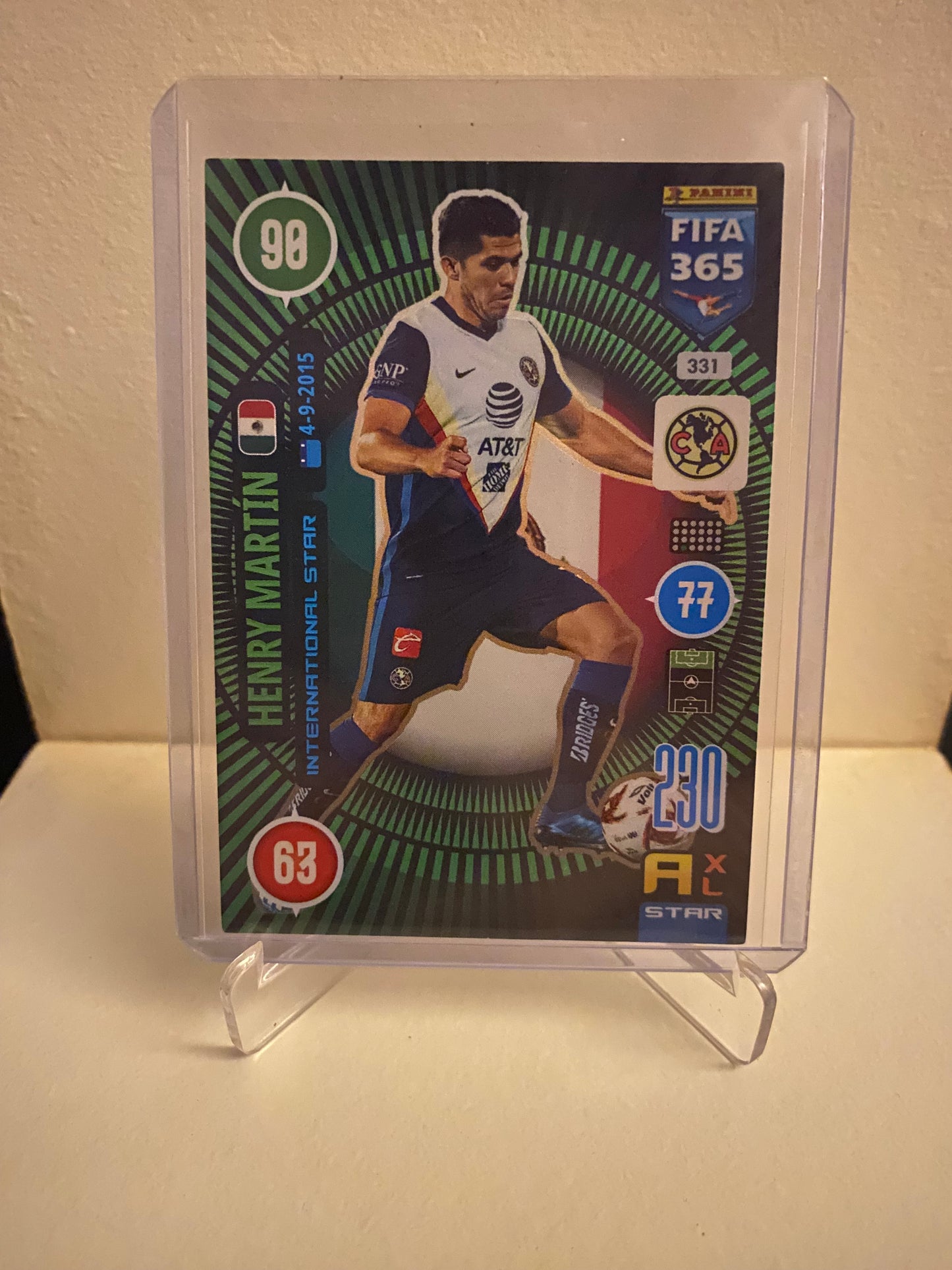 Fodbold kort Panini Adrenalyn XL FIFA 365 2021 - CF America Henry Martin Holofoil - Pokedexet