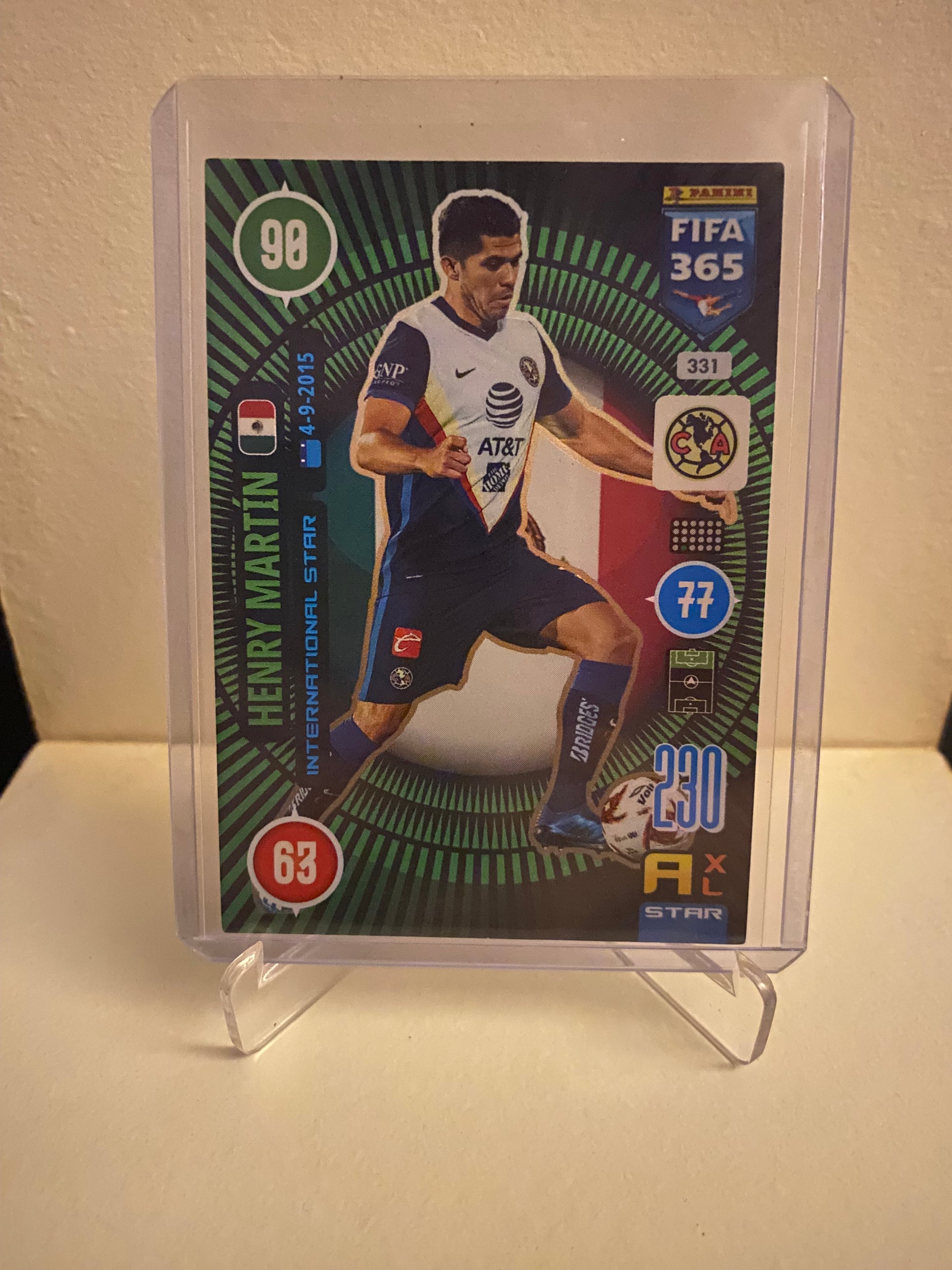 Fodbold kort Panini Adrenalyn XL FIFA 365 2021 - CF America Henry Martin Holofoil - Pokedexet