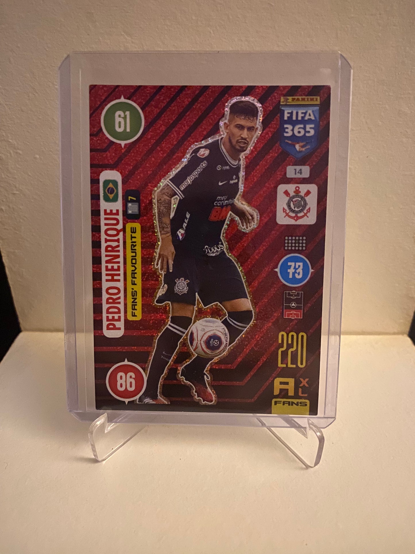 Fodbold kort Panini Adrenalyn XL FIFA 365 2021 - Corinthians Pedro Henrique Holofoil - Pokedexet