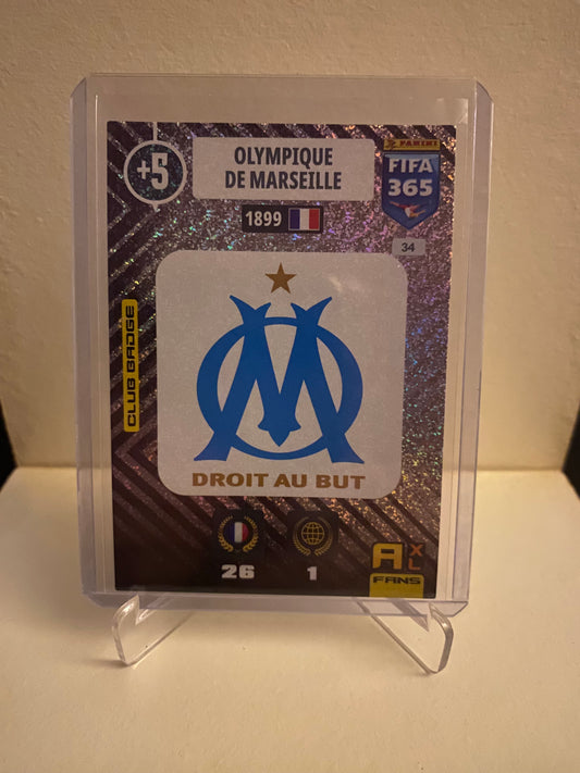 Panini Adrenalyn XL FIFA 365 2021 Marseille Emblem Holofoil