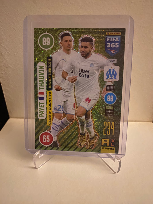 Panini Adrenalyn XL FIFA 365 2021 Marseille Payet/Thauvin Holofoil