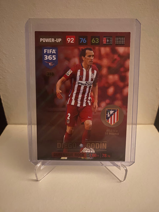 Panini Adrenalyn XL FIFA 365 - Atletico Madrid Diego Godin Holofoil - Pokedexet