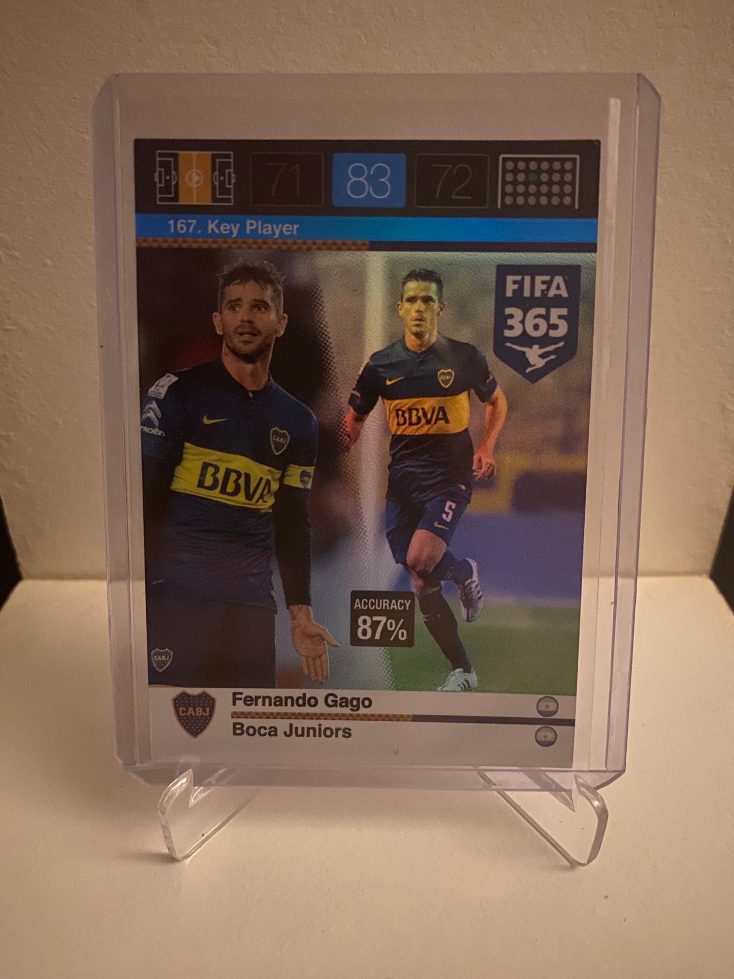 Panini Adrenalyn XL FIFA 365 - Boca Juniors Fernando Gago Holofoil - Pokedexet