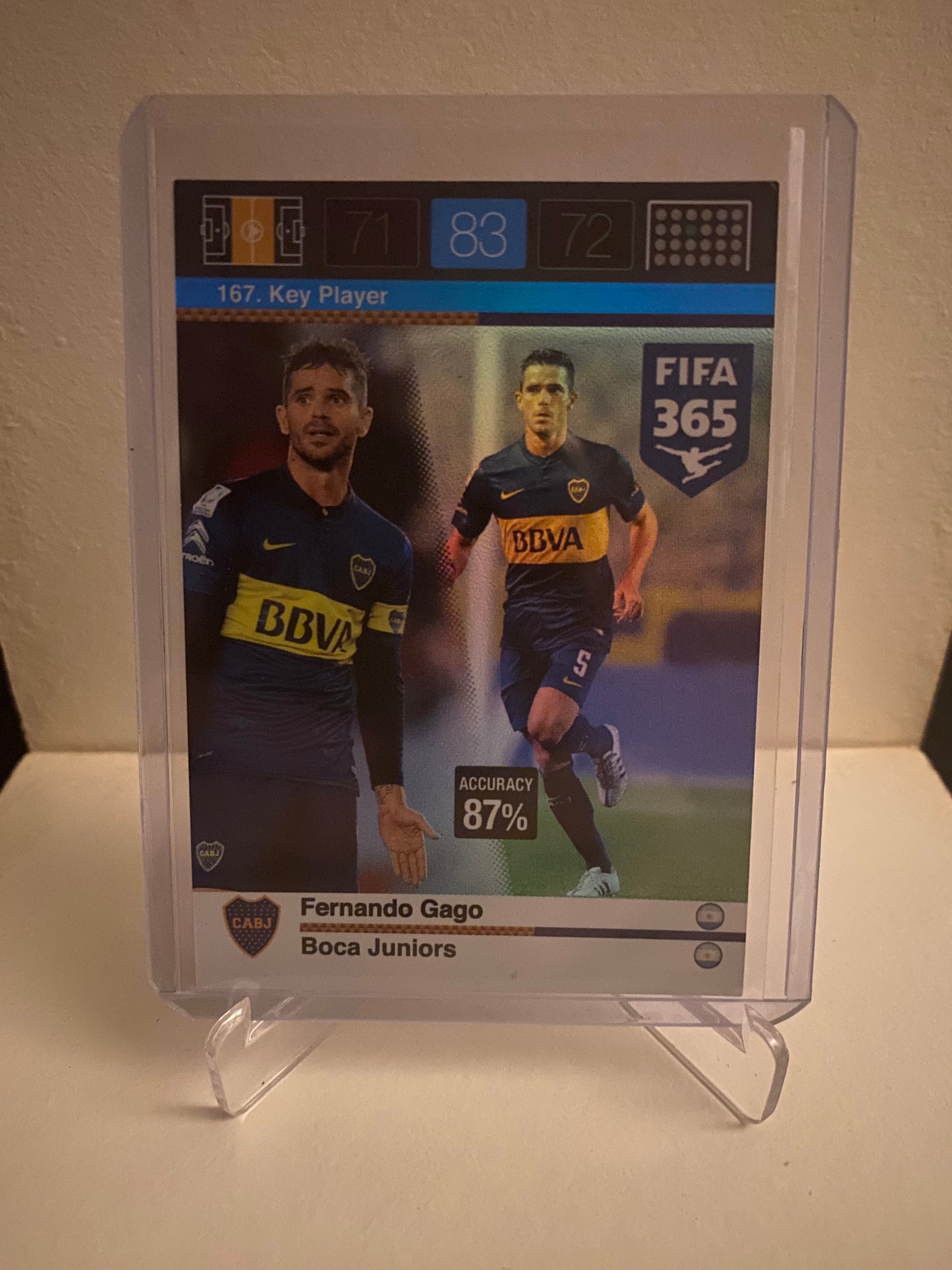 Panini Adrenalyn XL FIFA 365 - Boca Juniors Fernando Gago Holofoil - Pokedexet