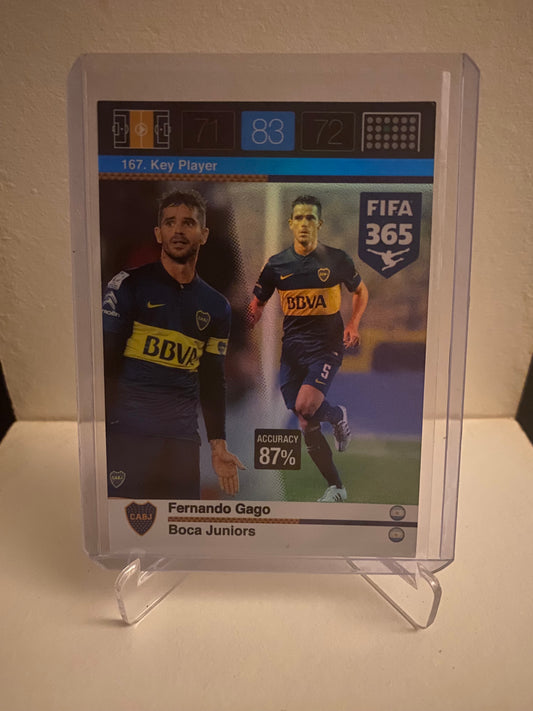 Panini Adrenalyn XL FIFA 365 - Boca Juniors Fernando Gago Holofoil - Pokedexet