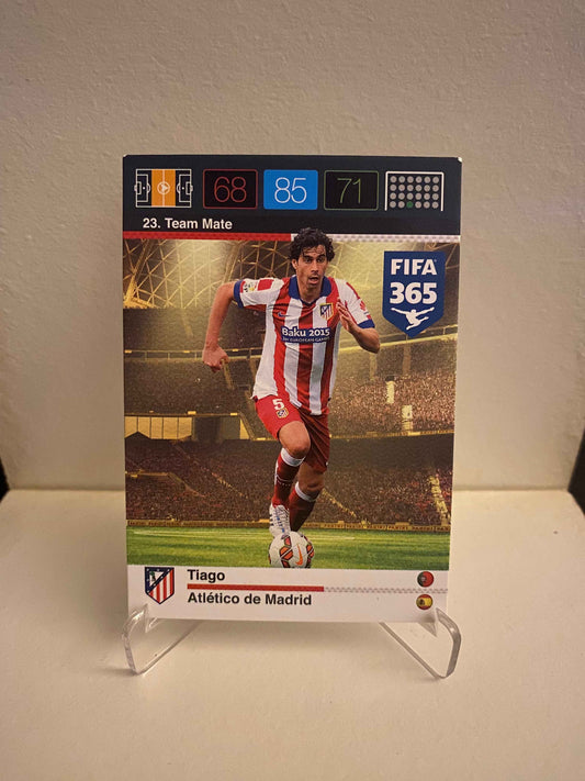Fodbold kort Panini Adrenalyn XL FIFA 365 Nordic Edition 2015 - Atletico Madrid Tiago - Pokedexet