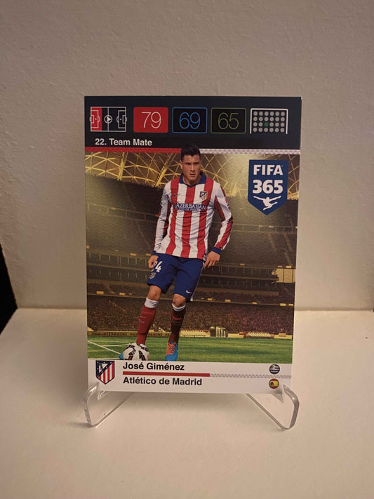 Fodbold kort Panini Adrenalyn XL FIFA 365 Nordic Edition 2015 - Atletico Madrid jose Gimenez - Pokedexet