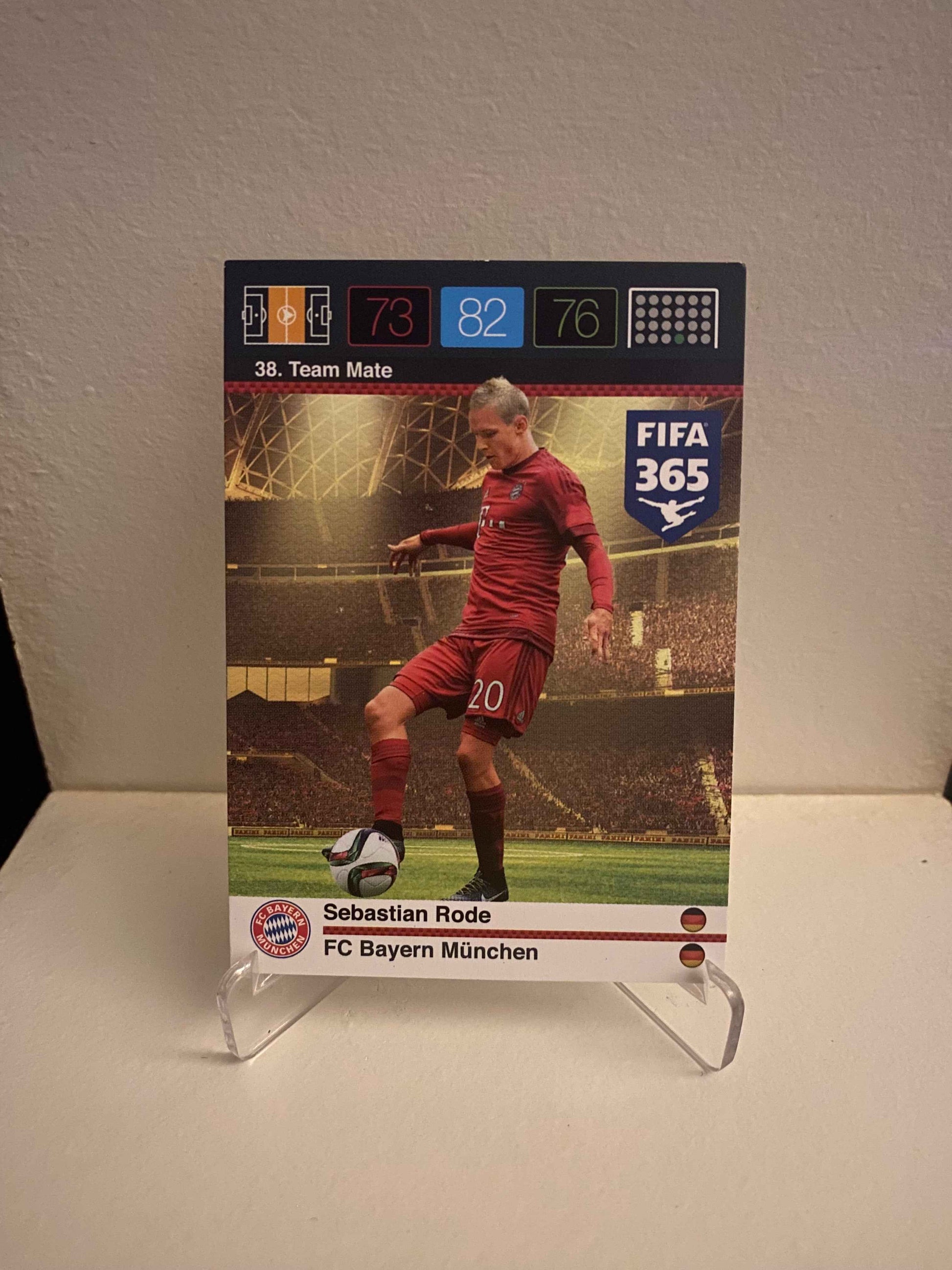 Fodbold kort Panini Adrenalyn XL FIFA 365 Nordic Edition 2015 - Bayern München Sebastian Rode - Pokedexet