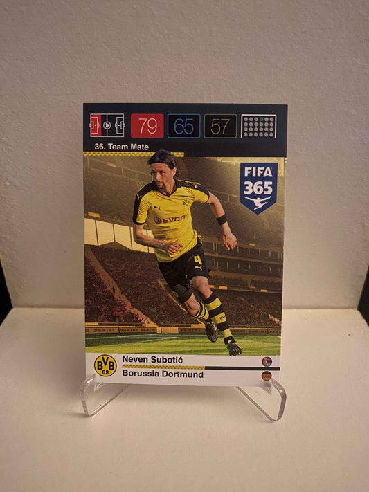 Fodbold kort Panini Adrenalyn XL FIFA 365 Nordic Edition 2015 - Borussia Dortmund Neven Subotic - Pokedexet
