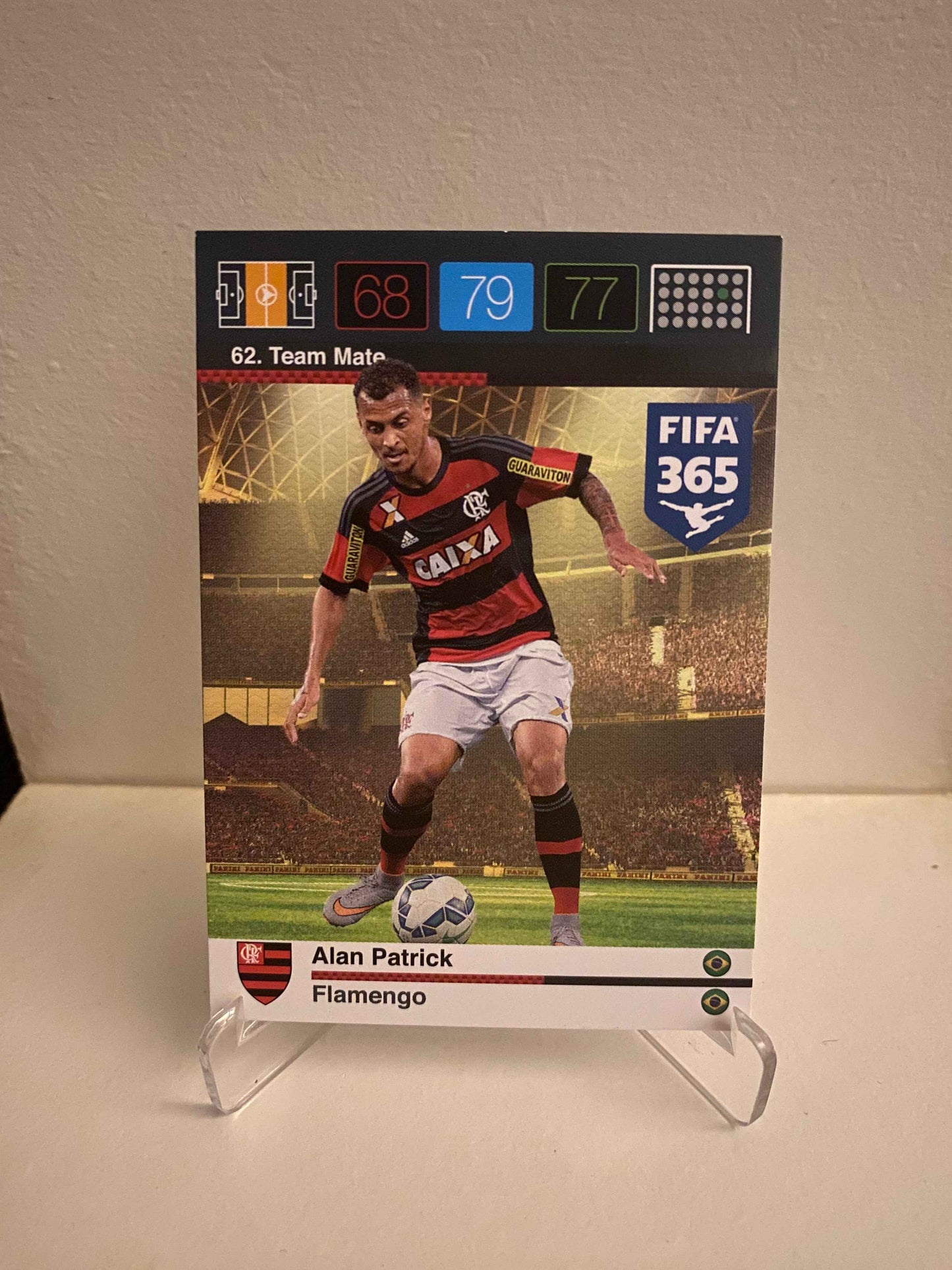 Fodbold kort Panini Adrenalyn XL FIFA 365 Nordic Edition 2015 - Flamengo Alan Patrick - Pokedexet