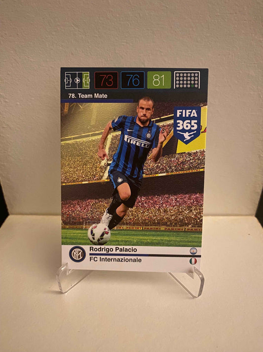 Fodbold kort Panini Adrenalyn XL FIFA 365 Nordic Edition 2015 - Inter Rodrigo Palacio - Pokedexet
