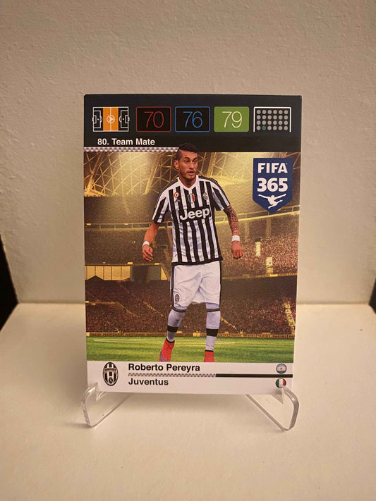 Fodbold kort Panini Adrenalyn XL FIFA 365 Nordic Edition 2015 - Juventus Roberto Pereyra - Pokedexet