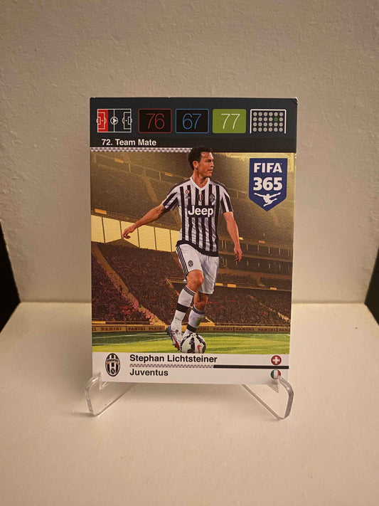 Fodbold kort Panini Adrenalyn XL FIFA 365 Nordic Edition 2015 - Juventus Stephan Lichsteiner - Pokedexet