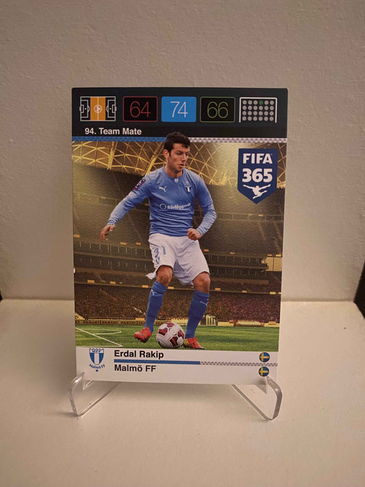 Fodbold kort Panini Adrenalyn XL FIFA 365 Nordic Edition 2015 - Malmø Erdal Rakip - Pokedexet