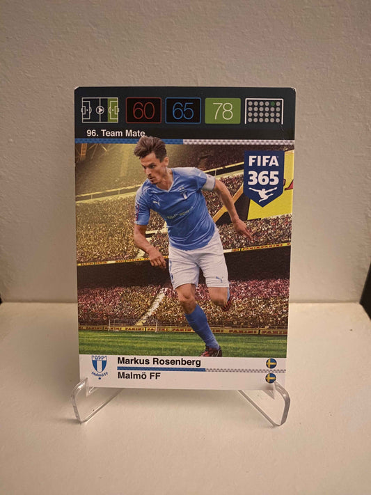 Fodbold kort Panini Adrenalyn XL FIFA 365 Nordic Edition 2015 - Malmø Markus Rosenberg - Pokedexet