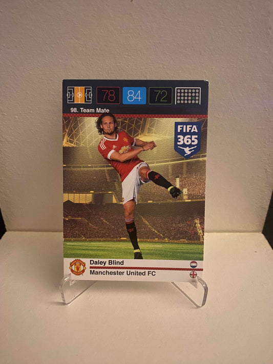 Fodbold kort Panini Adrenalyn XL FIFA 365 Nordic Edition 2015 - Manchester United Daley Blind - Pokedexet