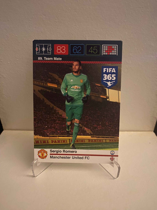Fodbold kort Panini Adrenalyn XL FIFA 365 Nordic Edition 2015 - Manchester United Sergio Romero - Pokedexet