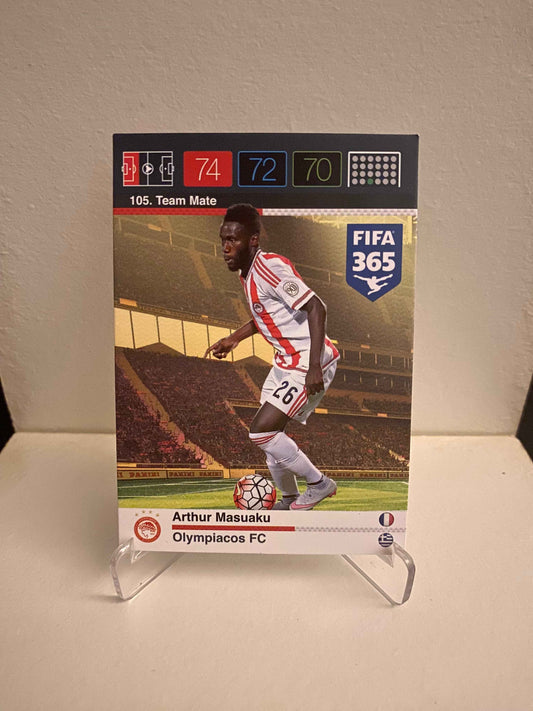 Fodbold kort Panini Adrenalyn XL FIFA 365 Nordic Edition 2015 - Olympiakos Arthur Masuaku - Pokedexet
