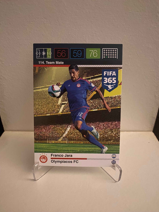 Fodbold kort Panini Adrenalyn XL FIFA 365 Nordic Edition 2015 - Olympiakos Franco Jara - Pokedexet