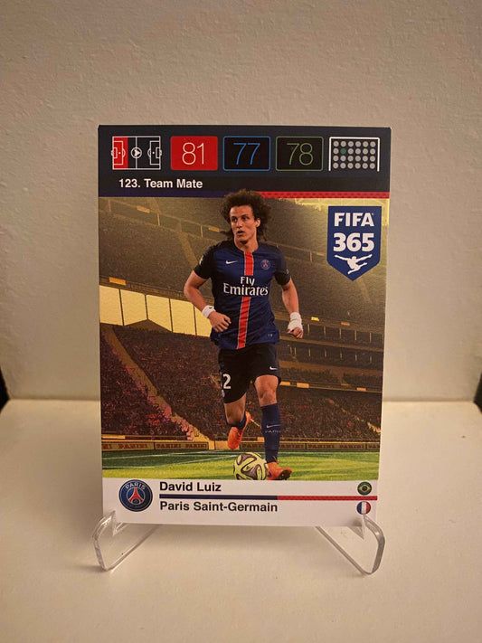 Fodbold kort Panini Adrenalyn XL FIFA 365 Nordic Edition 2015 - Paris Saint Germain David Luiz - Pokedexet