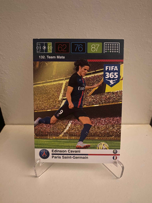Fodbold kort Panini Adrenalyn XL FIFA 365 Nordic Edition 2015 - Paris Saint Germain Edinson Cavani - Pokedexet