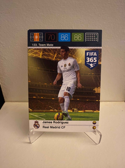 Fodbold kort Panini Adrenalyn XL FIFA 365 Nordic Edition 2015 - Real Madrid James Rodriguez - Pokedexet