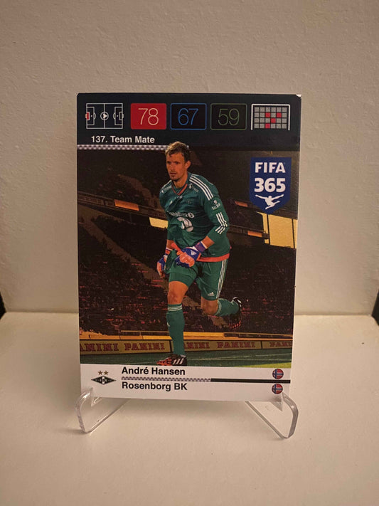 Fodbold kort Panini Adrenalyn XL FIFA 365 Nordic Edition 2015 - Rosenborg BK Andre Hansen - Pokedexet
