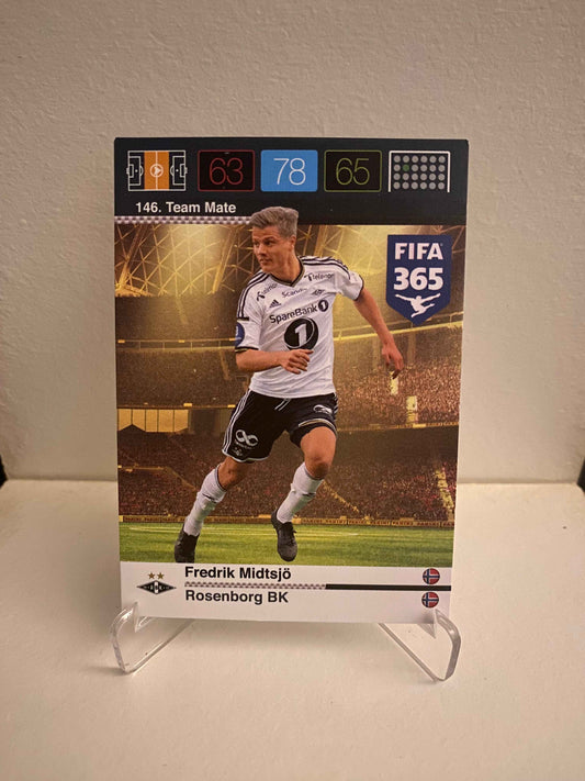 Fodbold kort Panini Adrenalyn XL FIFA 365 Nordic Edition 2015 - Rosenborg BK Fredrik Midtsjø - Pokedexet
