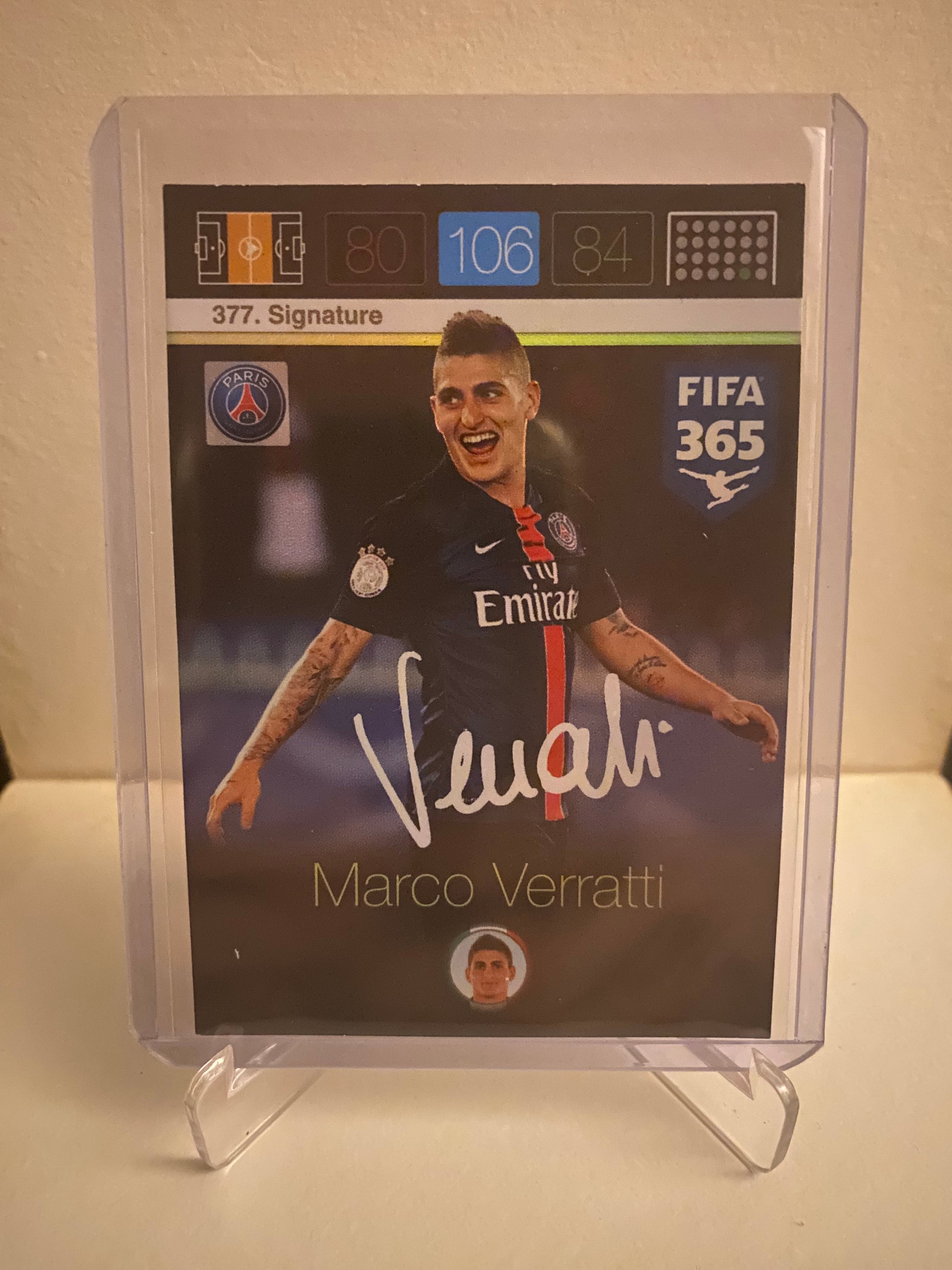 Panini Adrenalyn XL FIFA 365 - Paris Saint Germain Marco Verratti Holofoil - Pokedexet