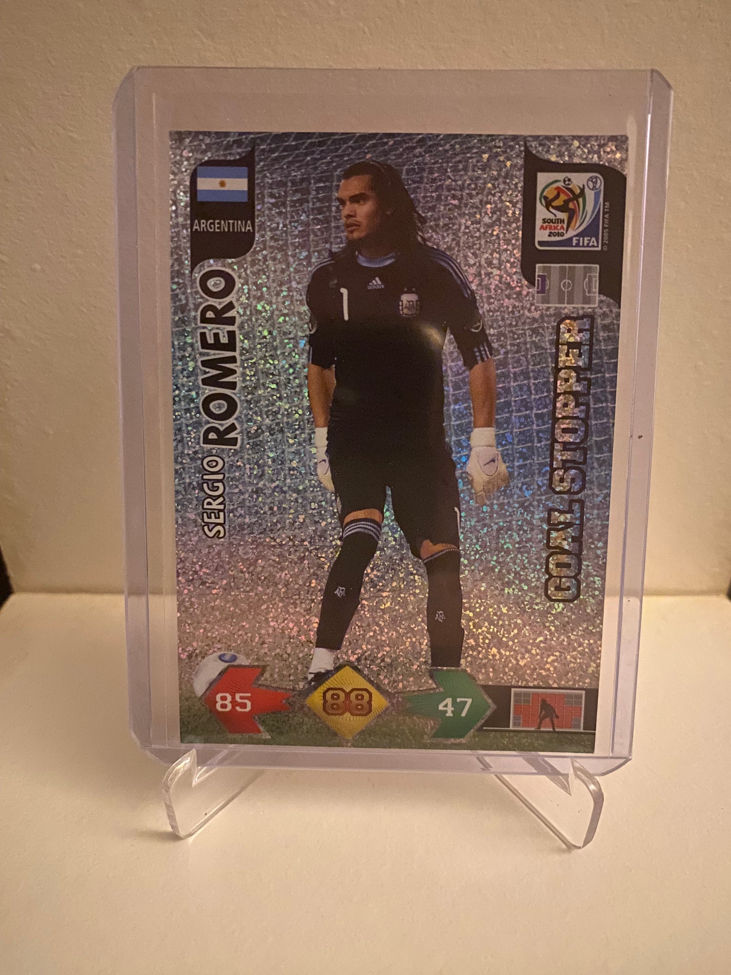 Fodbold kort Panini Adrenalyn XL FIFA World Cup 2010 - Argentina Sergio Romero Holofoil - Pokedexet