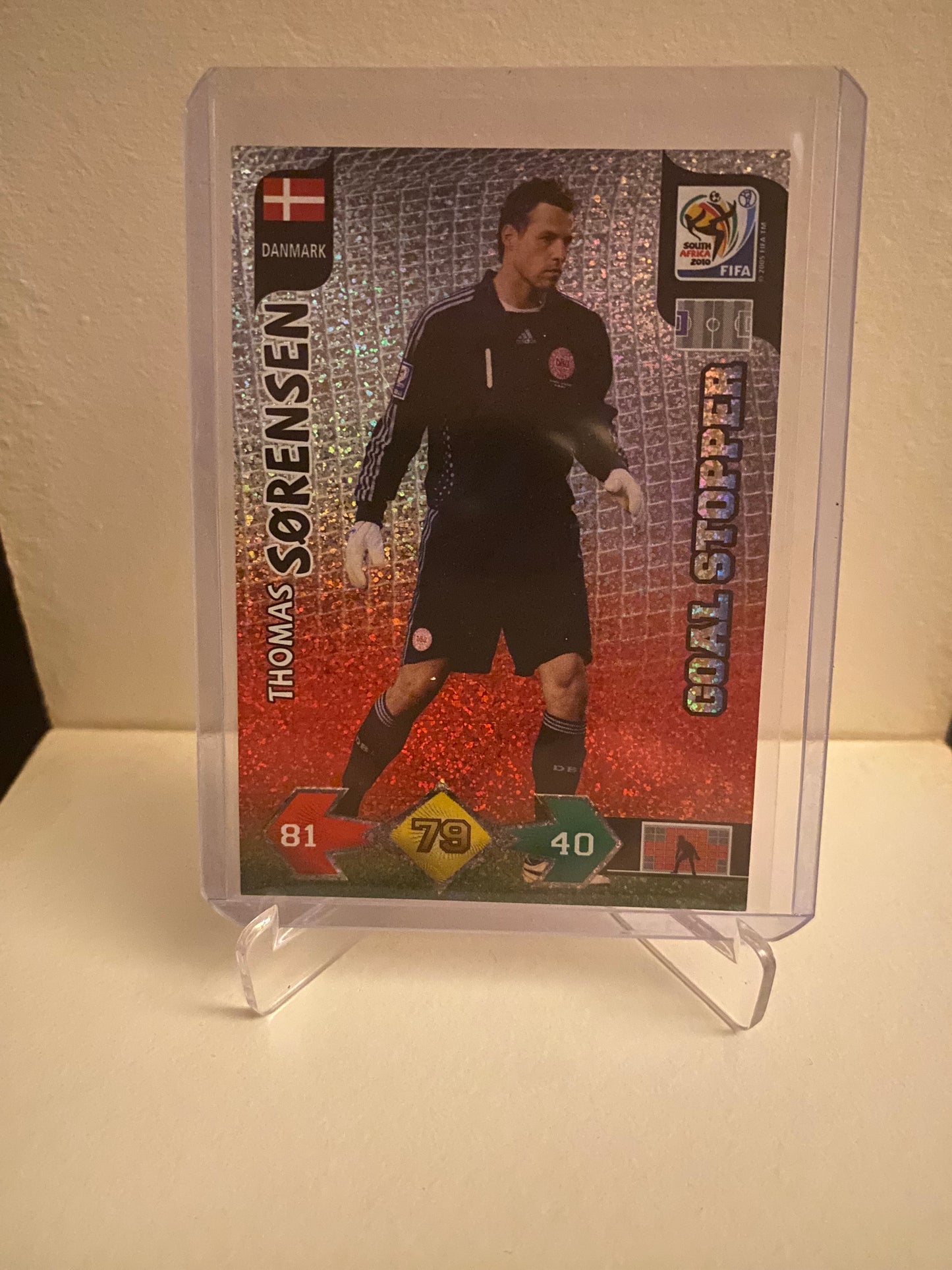 Panini Adrenalyn XL FIFA World Cup 2010 - Danmark Thomas Sørensen Holofoil - Pokedexet