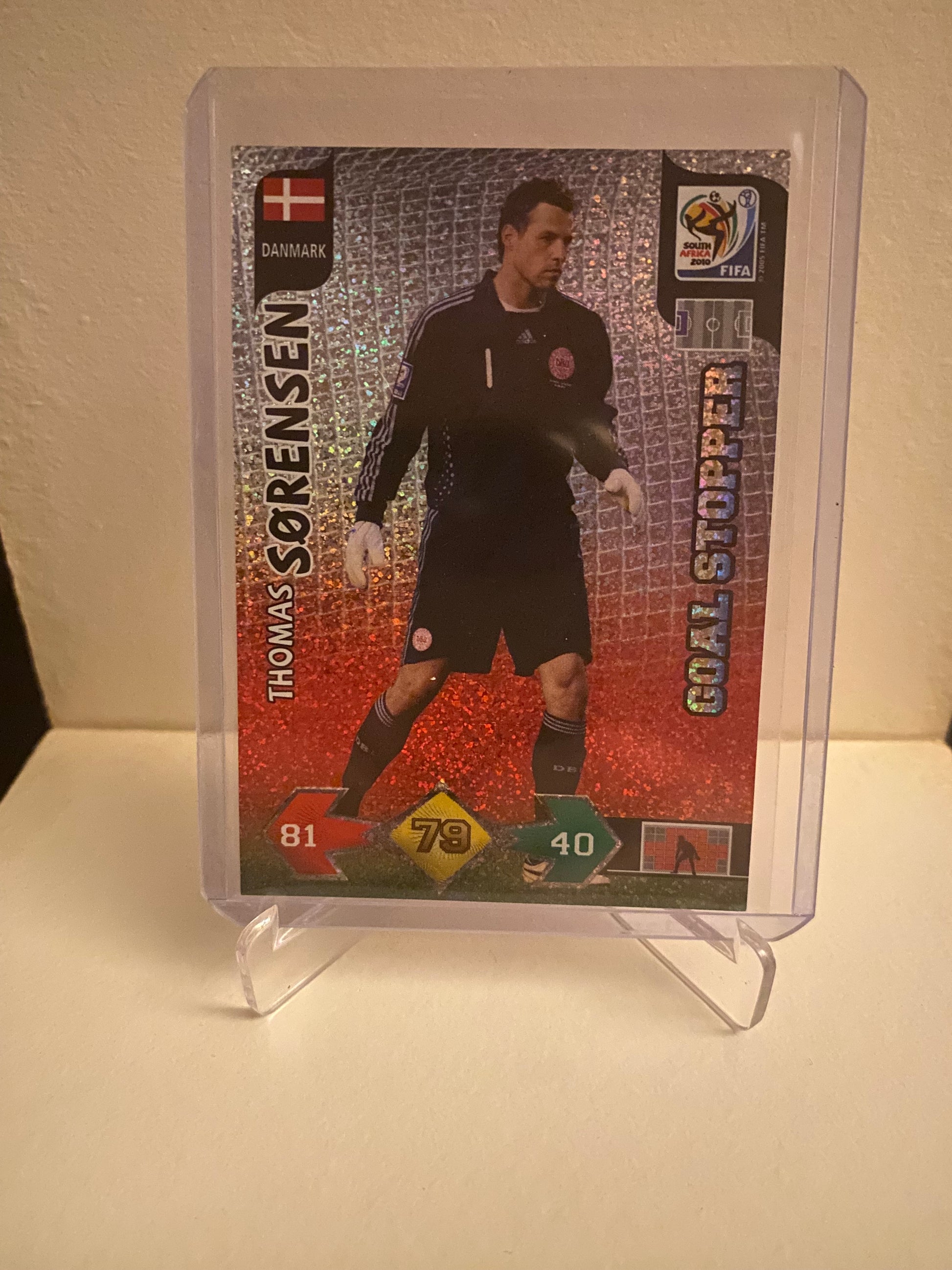 Panini Adrenalyn XL FIFA World Cup 2010 - Danmark Thomas Sørensen Holofoil - Pokedexet