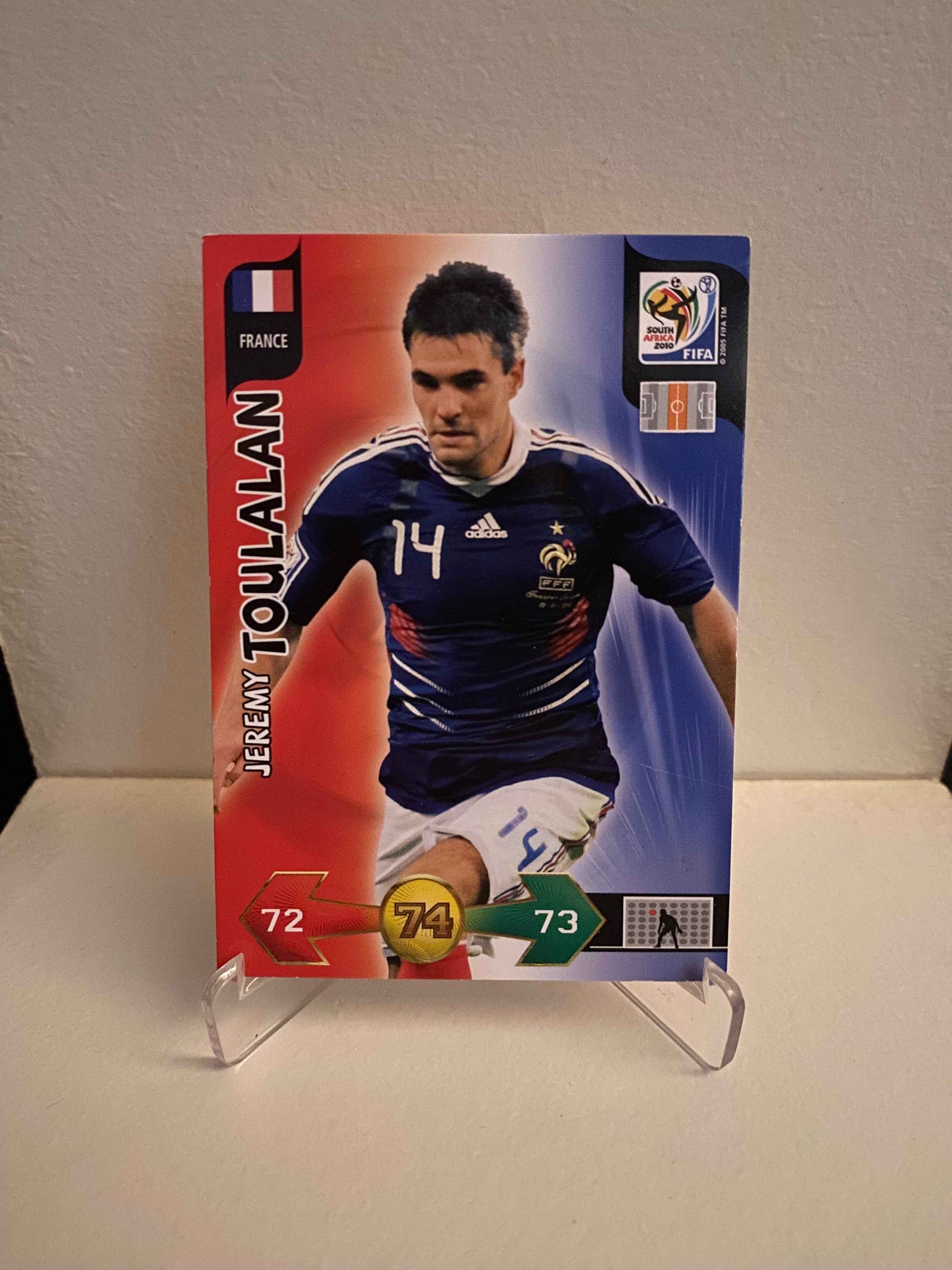 Fodbold kort Panini Adrenalyn XL FIFA World Cup 2010 - Frankrig Jeremy Toulalan - Pokedexet