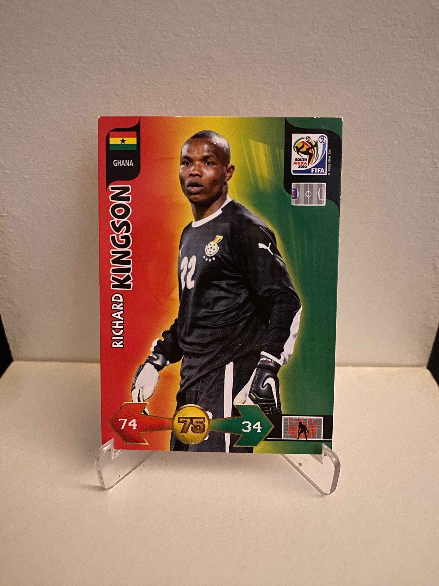 Fodbold kort Panini Adrenalyn XL FIFA World Cup 2010 - Ghana Richard Kingson - Pokedexet