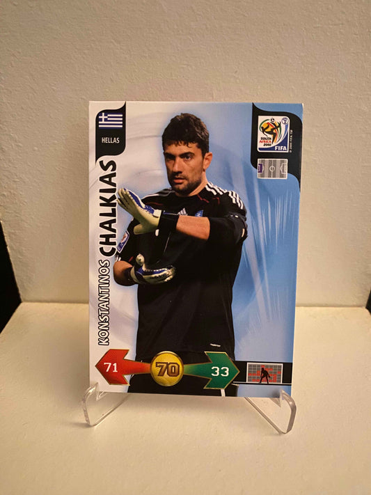 Fodbold kort Panini Adrenalyn XL FIFA World Cup 2010 - Grækenland Konstantinos Chalkias - Pokedexet